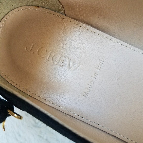J.Crew Black Suede Bow Flats - Picture 9 of 10